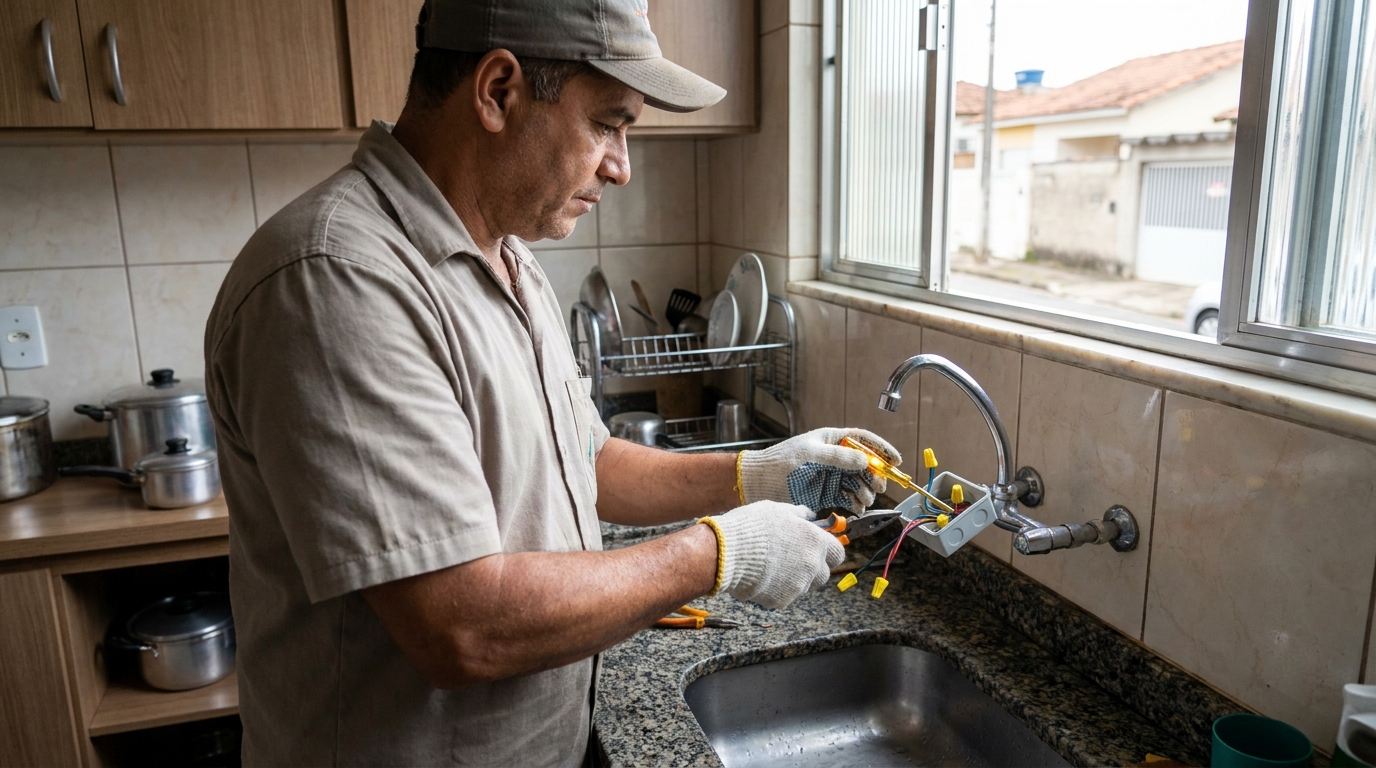 Adequação de Ponto Elétrico em Maringá‑PR
