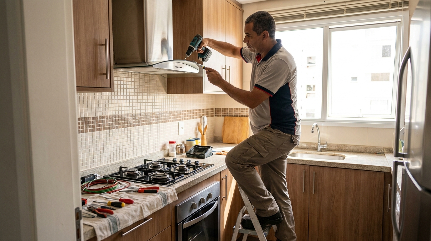 Instalação de Exaustor em Maringá‑PR