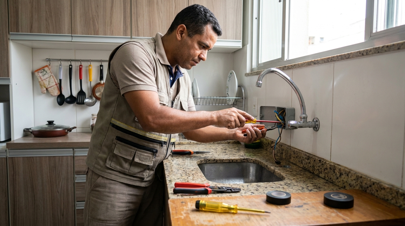 Instalação em Cozinha ou Área Gourmet em Maringá‑PR