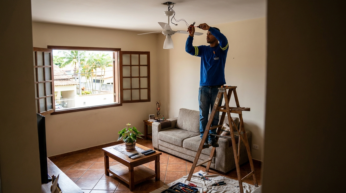 Reforço de Suporte no Teto em Maringá‑PR